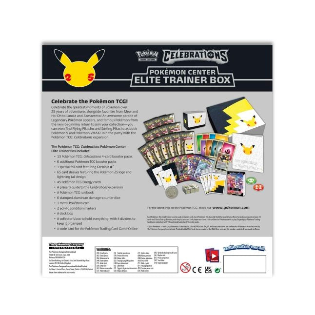 Celebration 2025 Pokemon Center ETB